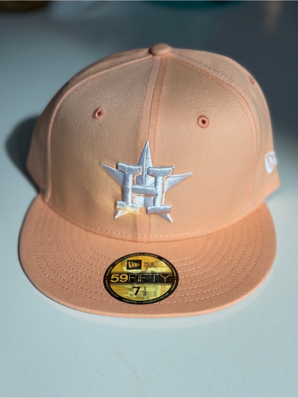 New Era Peach Houston Astros 59FIFTY 7 1/2